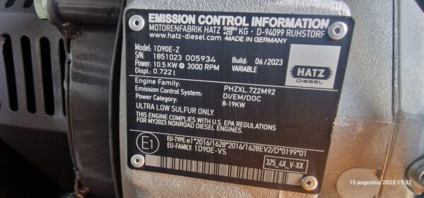 Yamuna IP-175 Diesel (Hatz 1D90E-Z) - Image 8