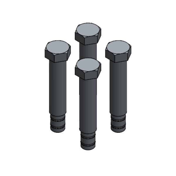 VALVE STAM GUIDE SCREW SET IP-175 (4x)