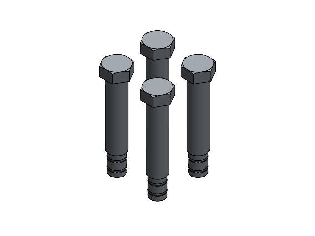 VALVE STAM GUIDE SCREW SET IP-175 (4x)