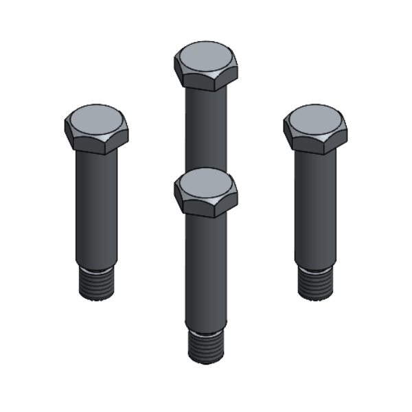 VALVE STAM GUIDE SCREW SET IP-130 (4x)