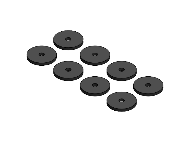VALVE RUBBER SET IP-130 (8x)