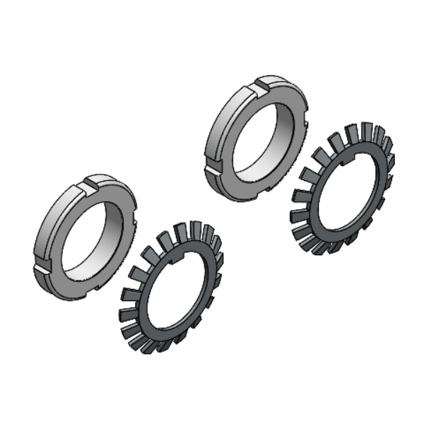DM-40 LOCK NUT + WASHER SET