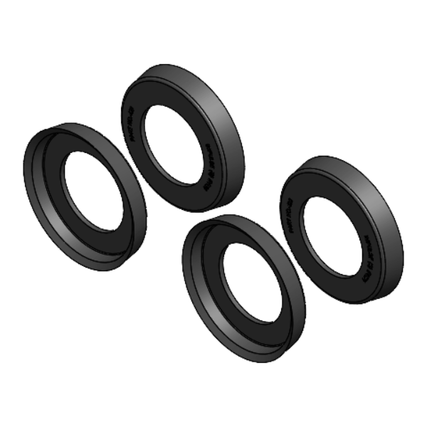 PISTON COLLAR RUBBER SET IP-130 (4x)