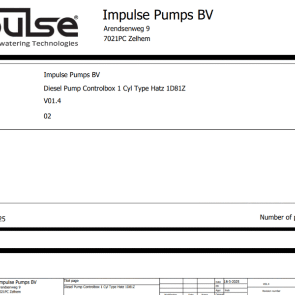 V01.4_02 Diesel Pump Controlbox 1 Cyl Type Hatz 1D81Z - Wiring Diagram