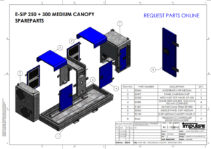E-SIP 250 + 300 MEDIUM CANOPY Spareparts