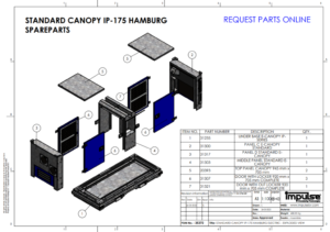 STANDARD CANOPY IP-175 HAMBURG Spareparts