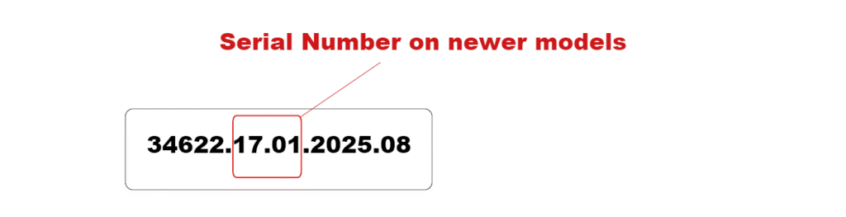 Serial number foto rood Serial number foto rood