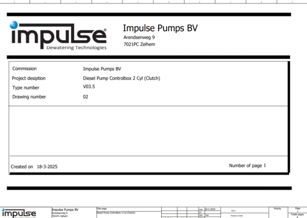 V03.5 02 Diesel Pump Controlbox 2 Cyl (Clutch)- Wiring Diagram
