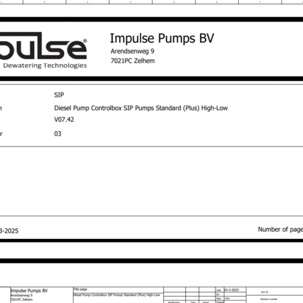V07.42_03 Diesel Pump Controlbox SIP Pumps Standard (Plus) High-Low - Wiring Diagram