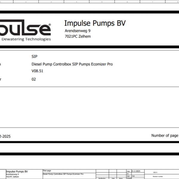 V08.51_02 Diesel Pump Controlbox SIP Pumps Ecomizer pro - Wiring Diagram