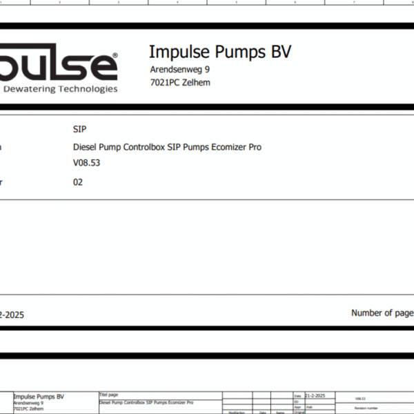 V08.53_02 Diesel Pump Controlbox SIP Pumps Ecomizer pro - Wiring Diagram