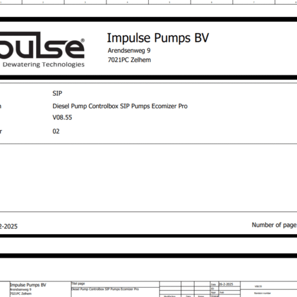 V08.55_02 Diesel Pump Controlbox SIP Pumps Ecomizer pro - Wiring Diagram